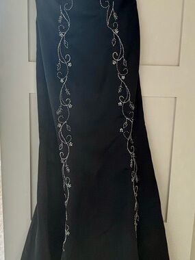00’s Scene Weaver Black Dress with silver Embroidered Label
